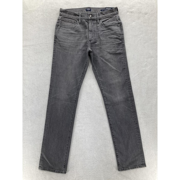 J Crew Jeans Mens 29x32 Gray Straight Fit Signature Flex Stretch Denim Preppy - Picture 1 of 16